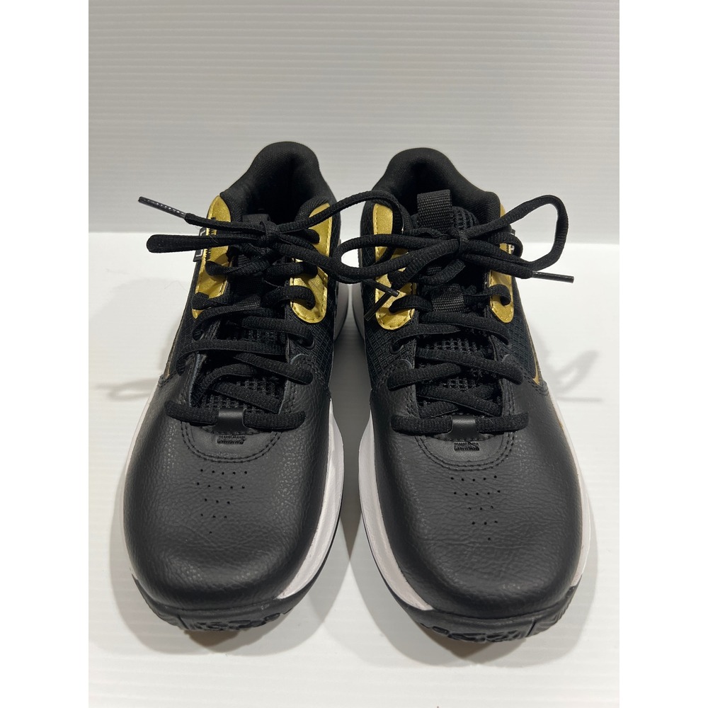 Under Armour Jet 21 Black Gold Youth Basketball Shoes 3028513-001 Size 4.5Y